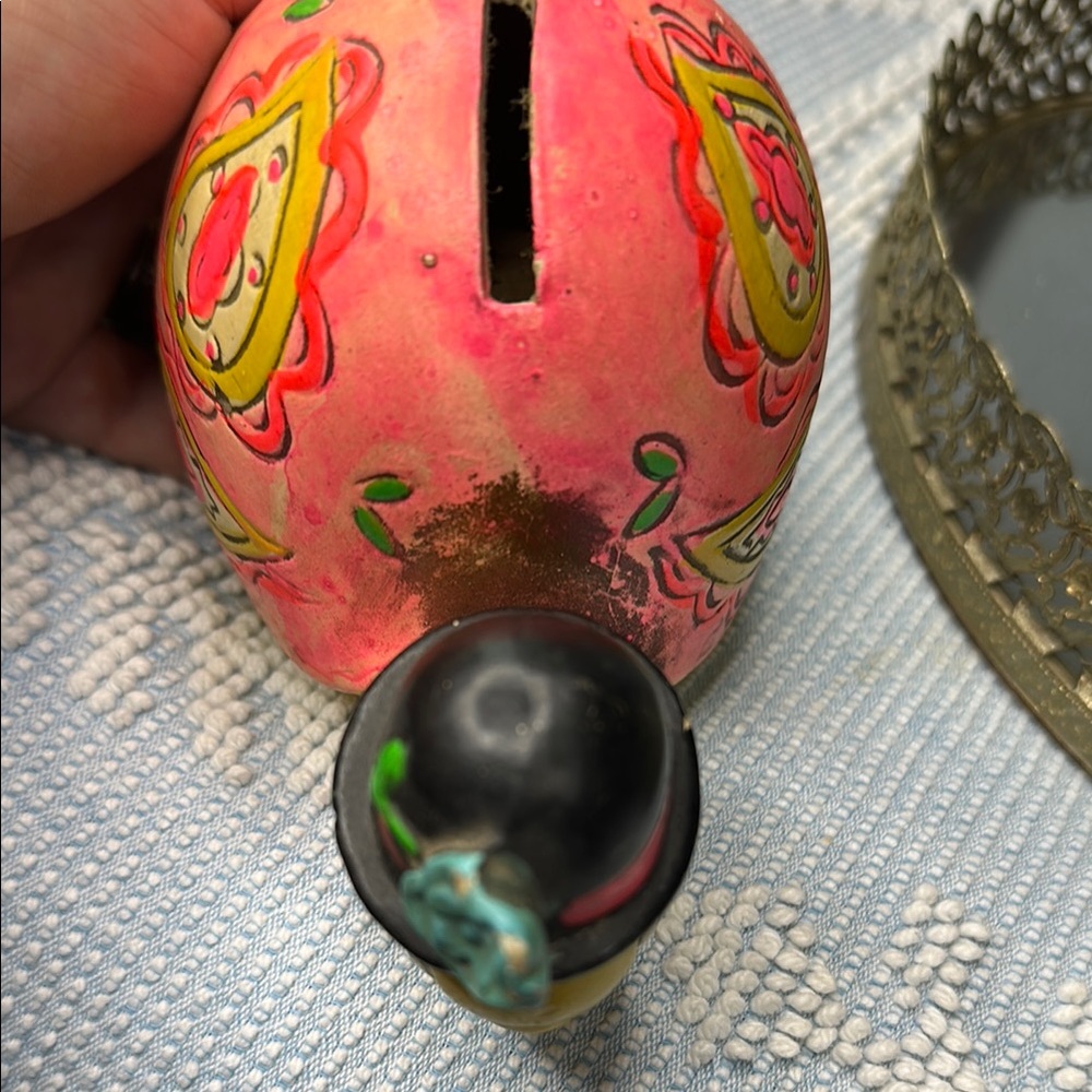 Colorful Turtle Bank Figurine with Hat made in Japan!! - Picture 4 of 10